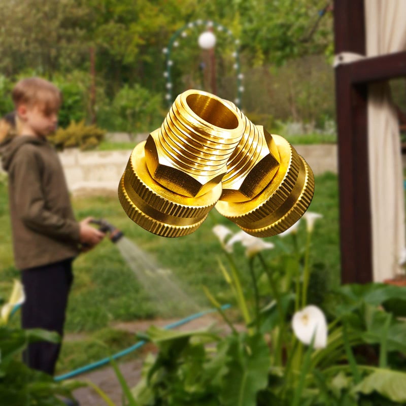 YOUHO Garden Hose Adapter 3/4 NPT Male x 3/4 GHT(F) Drip Irrigation Tubing to Faucet - Reusable Connector Fittings for Most Rain Bird, Orbit, Dig, Toro, Garden Extension Repair Fitting 1PCS - Image 5